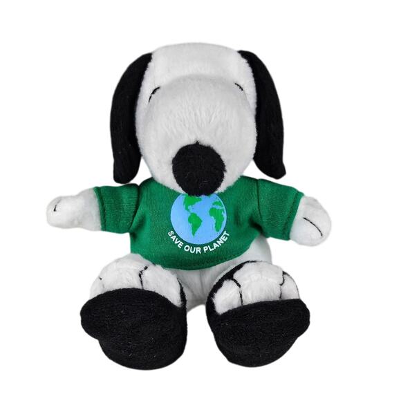METLIFE 2016 SNOOPY “SAVE OUR PLANET” 6" PLUSH PEANUTS COLLECTIBLE - Picture 1 of 8